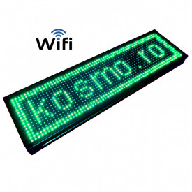 67x20 CM Afisaj LED exterior programabil aplicatie, FIrma Luminoasa casetata (64x16 pixeli) - Img 1