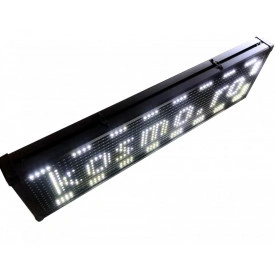 67x20 CM Interior, Firma Luminoasa bec LED, Reclama programabila wireless wi-fi (64x16 pixeli LED p10) - Img 5