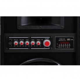 Boxe active 2307 amplificate 40W, 8ohmi, 2 intrari microfon, USB/SD - Img 3