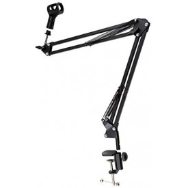 Brat tip foarfeca microfon studio, Menghina birou, Suport extensibil pivotant, Stativ flexibil suspensie, Nuca - Img 4