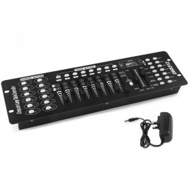 Controller consola Dj scena DMX 512-192, Panou control jocuri lumini, aparat comanda telecomanda 192 canale pt Par-Led, laser, moving head - Img 1