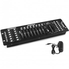 Controller consola Dj scena DMX 512-192, Panou control jocuri lumini, aparat comanda telecomanda 192 canale pt Par-Led, laser, moving head