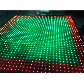Cortina LED RGB digitala pt DJ Booth 3x2 m 600 becuri P90 300x200cm, Modul comanda intrare DMX, Efecte evenimente scena club - Img 4