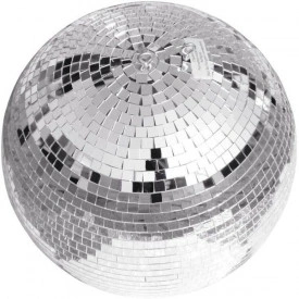 Glob disco oglinzi cu motor, Rotativ, Diametru 20 / 30 / 40 / 60 cm, Silver mirror disco ball, club dans pub petrecere eveniment - Img 3