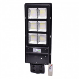 Lampa LED iluminat stradal 200 / 300 / 400 W - Panou fotovoltaic integrat, Acumulator, Telecomanda