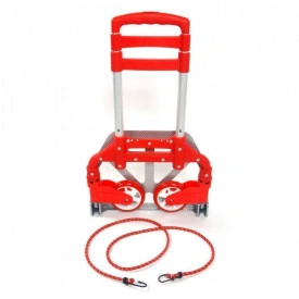 Liza transport tip troller 75KG, Carucior pentru marfa pliabil cu roti, 60 - 100cm - Img 5