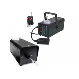 Masina fum usor/ceata/fog 600W cu Becuri LED si telecomanda wireless, Aparat abur efecte lumini scena - Img 2