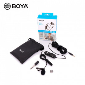 Microfon Smartphone Videocall Zoom, Boya BY-M1, Lavaliera jack 3.5mm / 6.3mm - Img 4