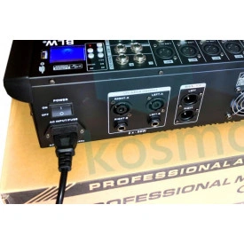 Mixer amplificat audio bluetooth 4 canale 2x250W, Consola DJ amplificare boxe pasive, Afisaj digital, USB - Img 2