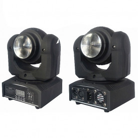 Moving head double beam, Proiector dublu (fata-verso) 40W x2, Robot rotativ lumini evenimente scena club DJ - Img 4