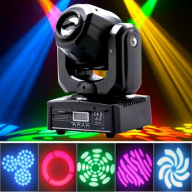 Moving head GOBO 60W LED CREE, Lumini scena DJ Club, Proiector LED 8 forme 8 culori - Img 3