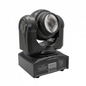 Moving head proiector dublu (fata-verso) 1x20W RGBW & 4x10W WASH LED, Aparat cu cap rotativ lumini scena club party disco - Img 3