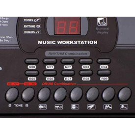 Orga electronica copii MQ-809 + Microfon karaoke, 61 clape 5 octave, USB, 80x30cm - Img 5
