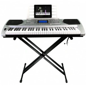 Orga electronica KSO-635 + Casti Bluetooth + Suport dublu X, 61 clape Claviatura TouchSensitive, USB MIDI - Img 8