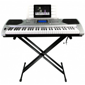 Orga electronica XY-335 + Casti Bluetooth + Suport dublu X, 61 clape Claviatura TouchSensitive, USB MIDI - Img 8