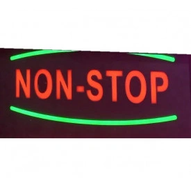 Panou dinamic cu mesaj NON-STOP, Reclama luminoasa LED 44X24CM - Img 2