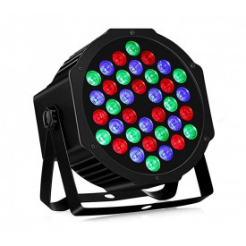 PAR-LED 36 Becuri (1W), Orga lumini Club DJ, Microfon integrat, Panou control, DMX - Img 1