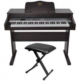 Pianina electronica MLS-9929 + Bancheta reglabila (Scaun), 61 Clape, Pian digital USB MIDI