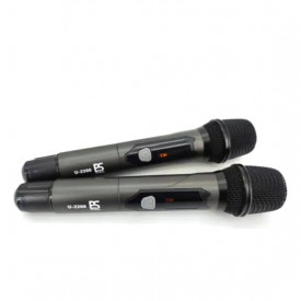 Set de doua microfoane wireless UHF U-2200, Receiver + 2 x Microfon fara fir profesional cu afisaj - Img 4