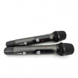 Set de doua microfoane wireless UHF U-2200, Receiver + 2 x Microfon fara fir profesional cu afisaj - Img 4