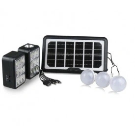 Sistem Panou Solar cu Acumulator + 3 x Becuri LED + 2 x Lanterne, CL-15