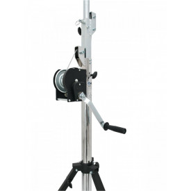 Suport trepied macara traversa schela lumini 175 - 400CM 85KG, Stativ cu manivela + Teu cu 2 catuse - Img 5