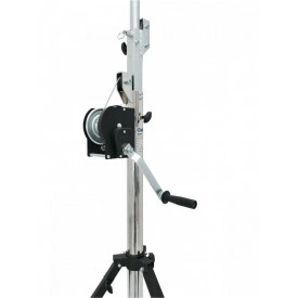 Suport trepied macara traversa schela lumini 175 - 400CM 85KG, Stativ cu manivela + Teu cu 2 catuse - Img 5