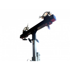 Suport trepied macara traversa schela lumini 175 - 400CM 85KG, Stativ cu manivela + Teu cu 2 catuse - Img 7