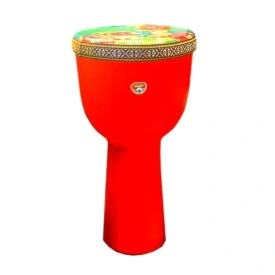 Toba percutie incepatori, Tarabana/Darbuka cu imprimeu, Husa transport inclusa, Diverse culori