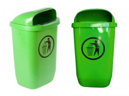 Cosuri de gunoi stradal, Verde, 50 l