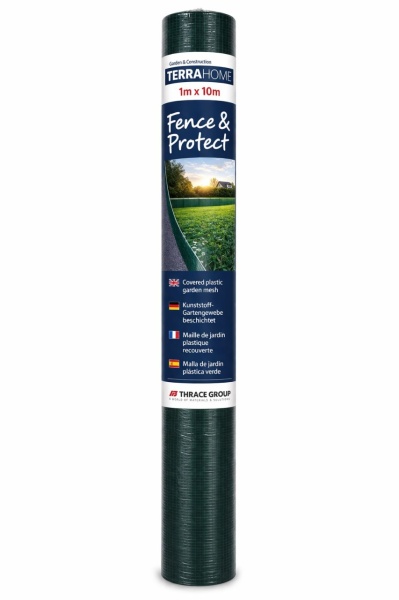 Plasa mascare garduri, 1 m x 10 m, Monofilament Verde - Img 2