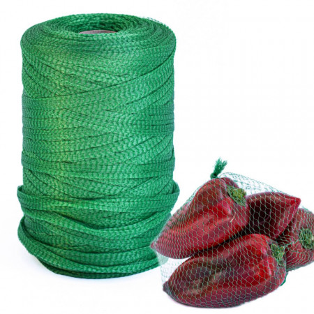 Plasa tubulara pentru ambalat, 350mm Latime, 1000m Lungime, Verde