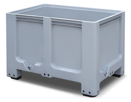 Boxpalet cu patru picioare RETURO, 1200 mm x 800 mm x 800 mm, Gri | Black Friday - Img 2