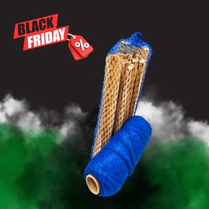 Plasa pentru ambalarea lemnelor, 460 mm x 1000 m, Albastru | Black Friday