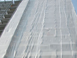 Plasa protectie schela, grad de umbrire 50%, 3 m x 50 m, Alb