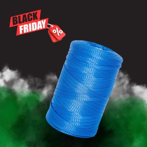 Plasa tubulara pentru ambalat, 480mm x 1000m, Albastru | Black Friday