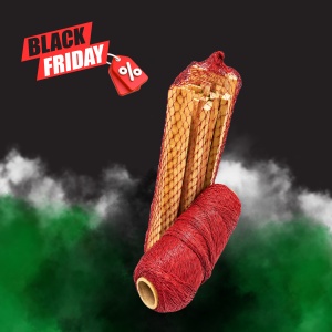 Plasa pentru ambalarea lemnelor, 460 mm x 1000 m, Rosu | Black Friday