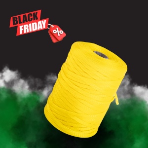 Plasa tubulara pentru ambalat, 480 mm x 1000 m, Galben | Black Friday