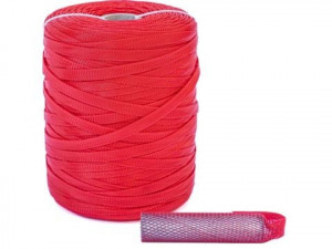 Manson protectie tip plasa, diametru 15 mm, lungime 500 m, Rosu