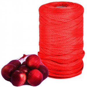 Plasa tubulara pentru ambalat fructe si legume, 350mm, 1000m, Rosu 3