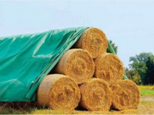 Prelata agrotextil protectie paie, 9.8 m x 12.5 m, Verde