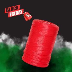 Plasa tubulara pentru ambalat, 350 mm x 1000 m, Rosu | Black Friday