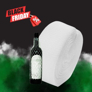 Plasa protectie sticle, diametru 80mm, lungime 300 m, Alb | Black Friday