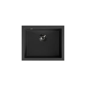 Podgradni granitni crni sudoper 56x46cm - Img 1
