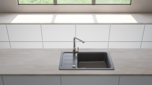 Schock Formhaus D-100LS crni Onyx – granitni sudoper 78x50 cm - Img 4