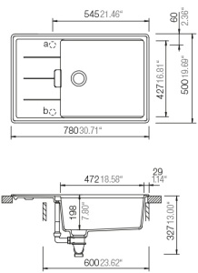 Granitni sudoper SCHOCK TIA D-100LS Silver Stone - Img 2