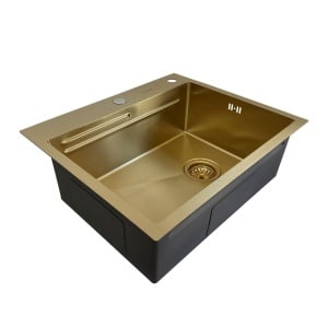 Čelični sudoper KAV 600x500x230mm boja ZLATA