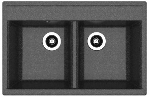 Granitni sudoper Astra 780 crni