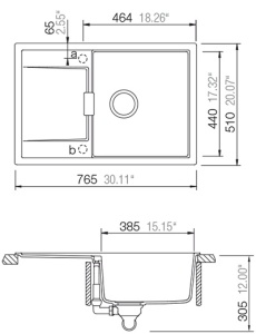Granitni sudoper SCHOCK MONO D-100 pure crna mat - Img 3