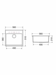 Ulgranit 560 sudoper crtez